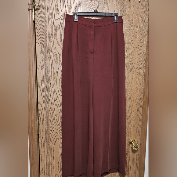 Wide-Leg Rust Pants - Picture 1 of 5